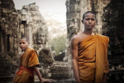 Viajes a Camboya - Que ve en Camboya - Arqueología - Monjes Buistas