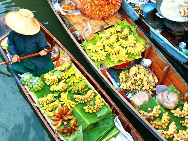 Triangulo de oro y playas de Krabi - Mercado flotante
