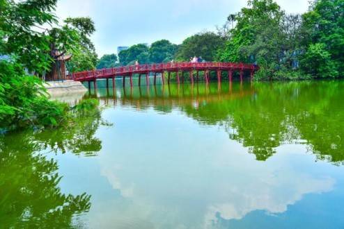 Que ver en Vietnam - Hanoi Lago de Hoan Kiem