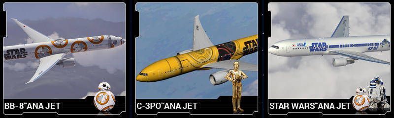 Vuelos a Japón - Aviones Star Wars